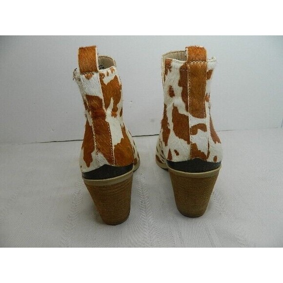 Very Volatile Cowhide Ankle Boot Womens Size 9 w/3" Heel - Picture 4 of 12